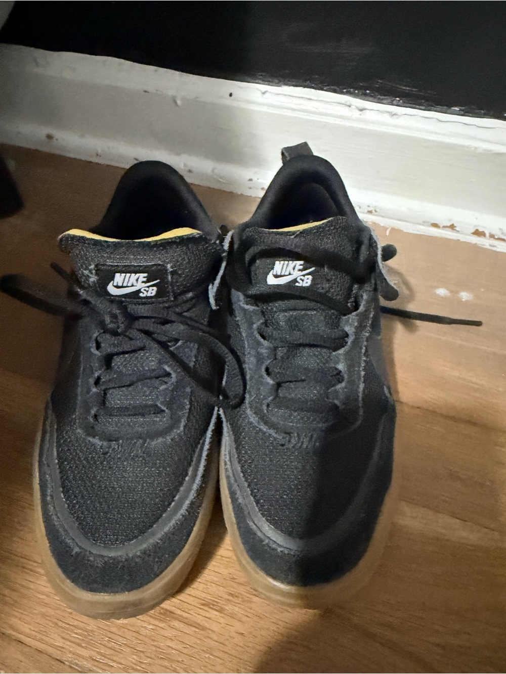 Nike Kids Black and Tan Sneakers - Picture 2 of 3